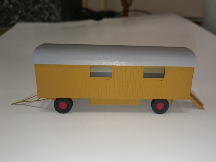 Maringotka dřevěná 1:87 (lept - stavebnice)