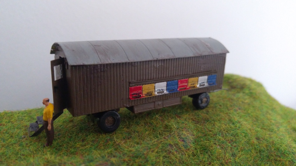 Maringotka dřevěná 1:87 (lept - stavebnice)