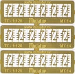 Konzoly se 4 izolátory 1:120 (lept)